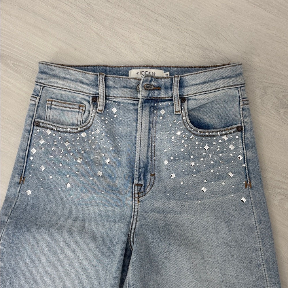 VICI The No Boys Embellished Straight Leg Jeans - Picture 9 of 13